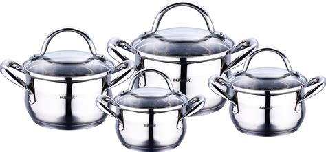 Bergner Europe | COOKWARE SET WITH GLASS LID 7PCS
