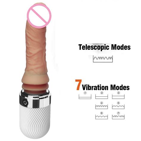 Auto Heating Masturbator Sex Machine Gun Toys Flexible Dildo Thrusting Vibration Heating With
