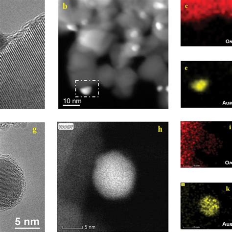 Hrtem And Haadf Stem Images And Eds Mapping Of Different Catalysts Af