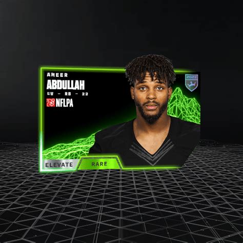 Ameer Abdullah 2022 Elevate Set RARE NFT For Sale 2022 Reignmakers