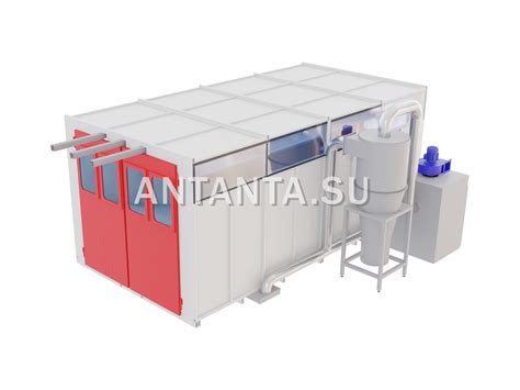 Обитаемая камера напыления порошковой краски, характеристики