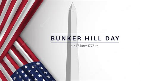 Premium Vector Vector Illustration Of Bunker Hill Day The Battle Of
