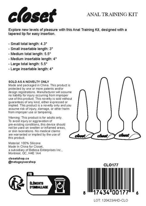 Closet Anal Training Kit SecretsBoutiques