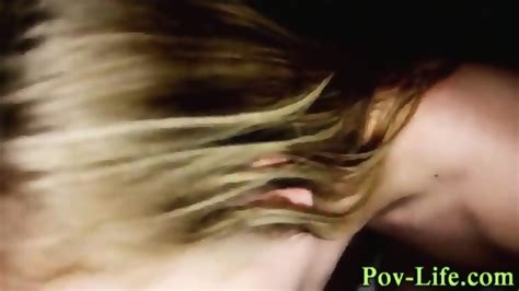 Blonde Gets Pov Cummed