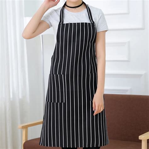 Полосатый фартук для мясника, маслостойкий водонепроницаемый фартук ...