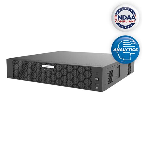NVR16-8B-NCV - 16 Channel 4K 2U NVR with Analytics - Optiview