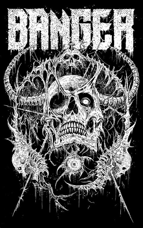 Pin By Juan Alarcon On SKULL BONES Distortion Art Metal Drawing