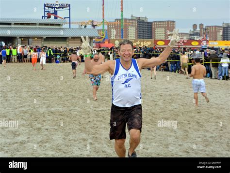 A Staten Island Participant In The Annual Polar Bear Club S New Year S