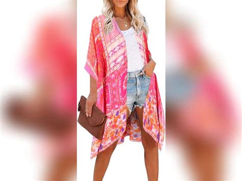 Moss Rose Women Summer Bikini Kimono Bathing Suit Cover Ups For Swimwear Multicolor