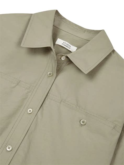 Studio Tomboy Cropped Shirt In Nude ModeSens