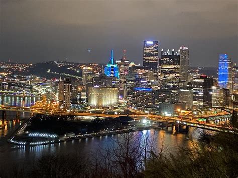 Downtown Pittsburgh At Night A Photo On Flickriver