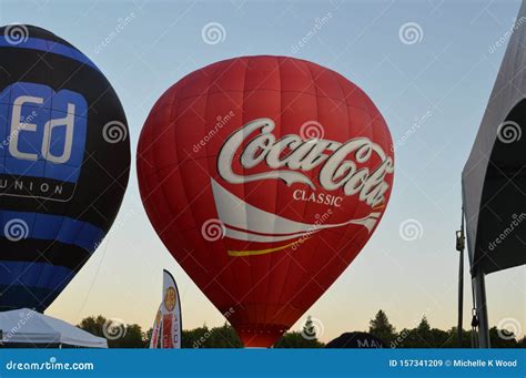 Cap Ed Coca Cola Hot Air Balloons Boise Idaho Editorial Stock