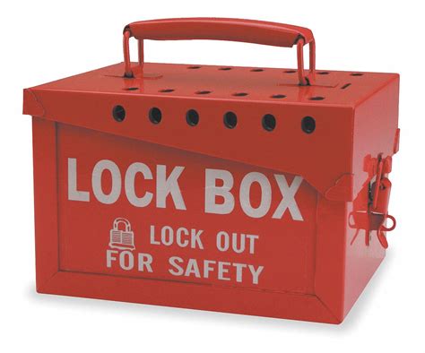 Brady Red Steel Group Lockout Box Max Number Of Padlocks 13 6 In X