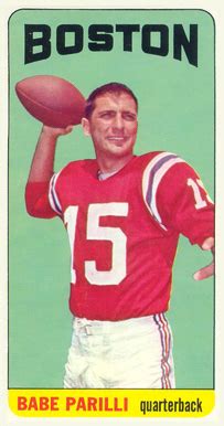 Topps Babe Parilli Football VCP Price Guide