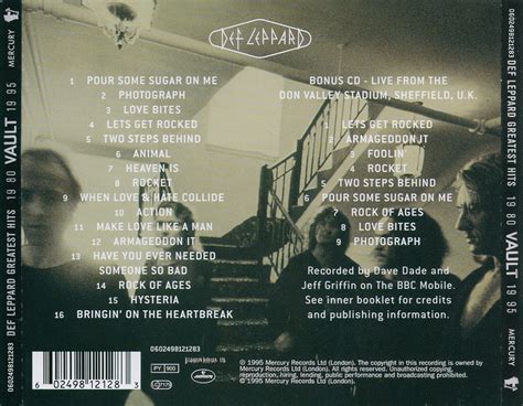 Def Leppard Vault Greatest Hits 1980 1995 1995 {limited Edition} Avaxhome