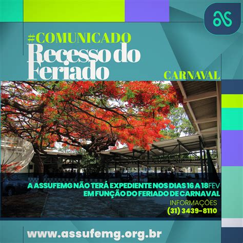 Como Funciona O Feriado De Carnaval - Saiba como será o funcionamento da Assufemg no feriado de Carnaval ...