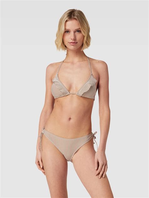 Kup Online Becks Ndergaard Top Bikini Ze Wzorem W Paski Model Striba Bel Jasnobr Zowy