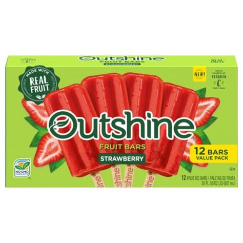 Outshine Strawberry Fruit Bars 12 Ct Smith’s Food And Drug