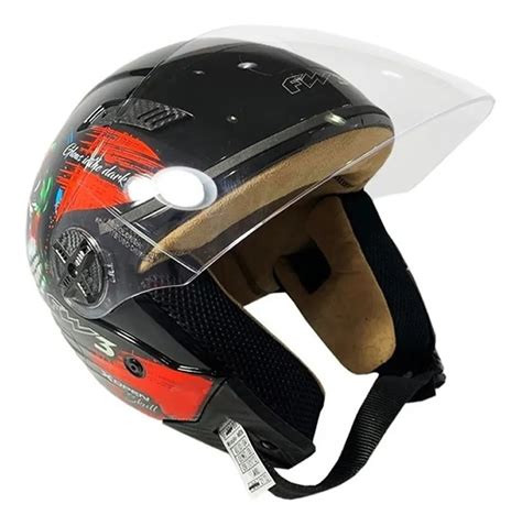 Capacete Aberto X Open Caveira Skull Fw3 THOMAS MOTOS