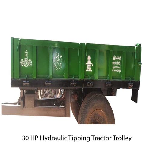 Mild Steel Hp Hydraulic Tipping Tractor Trolley For Agriculture