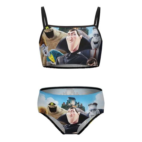 Hotel Transylvania Girls Bikini Swimsuits Two Piece Beach Bathing Suit Swimwear 10 12Y 150cm