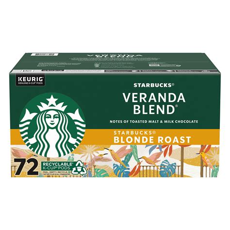 Starbucks Blonde Roast Coffee K Cups Veranda Blend Ct Best Quality Coffee