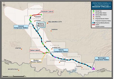 Midship Project Gets Ferc Approval Compressortech² Oneok Pipeline Map Texas Printable Maps