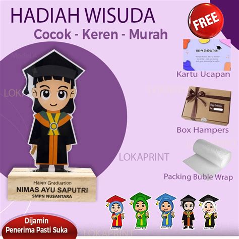Jual Paket Hampers Plakat Wisuda Akrilik Kado Wisuda Piala Termurah
