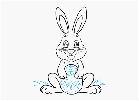 how to draw a easter bunny easy