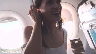 Two Hot Friends Get Naked On A Plane FAPCAT