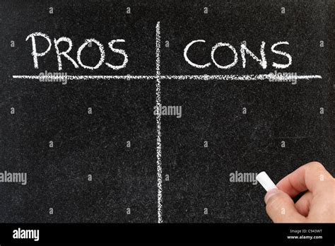 Pros And Cons Hi Res Stock Photography And Images Alamy