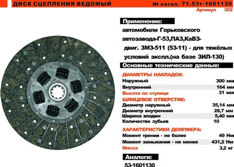 531601130 Диск сцепления ГАЗ GAZ | Запчасти на DRIVE2