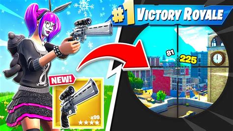 New Scoped Revolver Gameplay New Fortnite Update Youtube