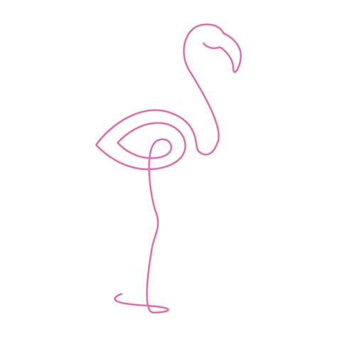 Premium Vector Flamingo Line Art Design