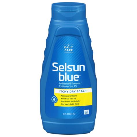 Selsun Blue Itchy Dry Scalp Anti Dandruff Shampoo Extra Hydrating Formula Pyrithione Zinc 1