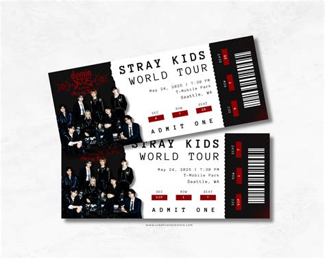 Stray Kids 2025 Custom Concert Ticket – The Creative Lane