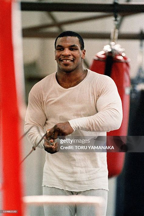 Wba Wbc Heavyweight Champion Mike Tyson Skips Rope During His News