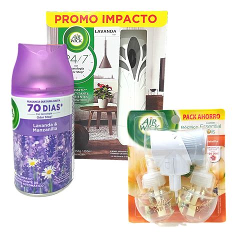 Air Wick Pack 2 Aparatos 3 Recargas De Aromas Cuotas sin interés