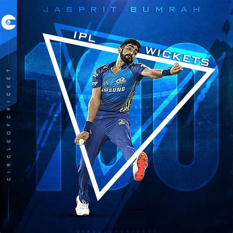 Jasprit Bumrah 100 IPL wickets | Ipl, Wicket, Mumbai indians