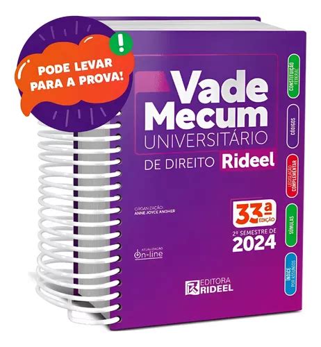 Vade Mecum Universitário De Direito Rideel Última Edição Frete grátis