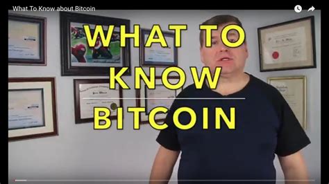 What To Know About Bitcoin Youtube