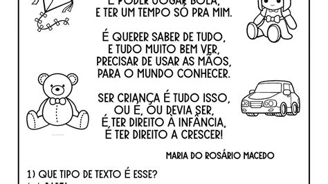 Atividades Dia Da Infancia Educação Infantil
