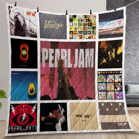 Pearl Jam Album Covers Quilt Gift For Christmas, Birthday, Mother's Day ...