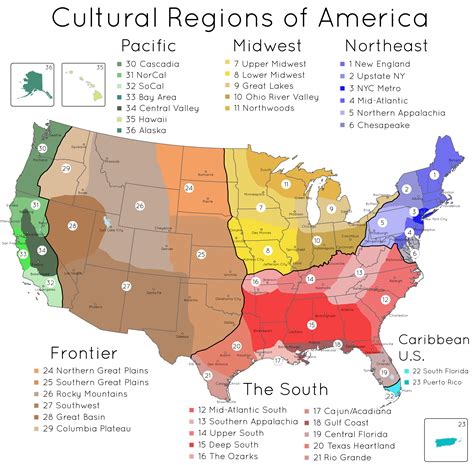 Us States Regions: How The Country Is Divided By Culture And Geography - RYZE Superfoods