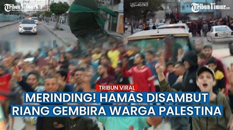 Bikin Haru Warga Palestina Sambut Hangat Tahanan Yang Dibebaskan