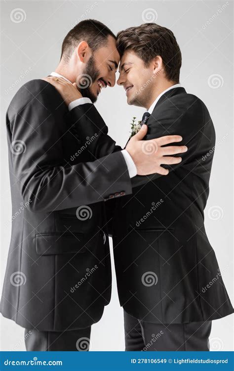 Side View Of Smiling Same Sex Stock Image Image Of Partners Cheerful