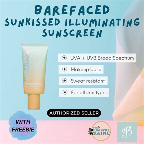 BAREFACED Sunkissed Illuminating Sunscreen WITH FREEBIE Lazada PH