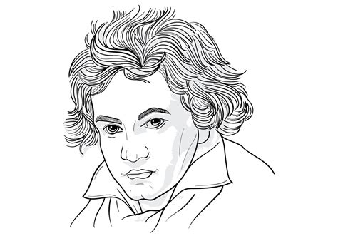 Бетховен раскраска (много фото) - drawpics.ru