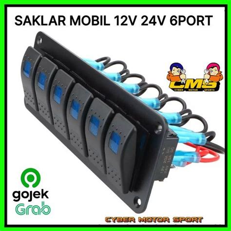 Saklar Mobil Universal V V Paket Saklar Lampu Foglamp Headlamp