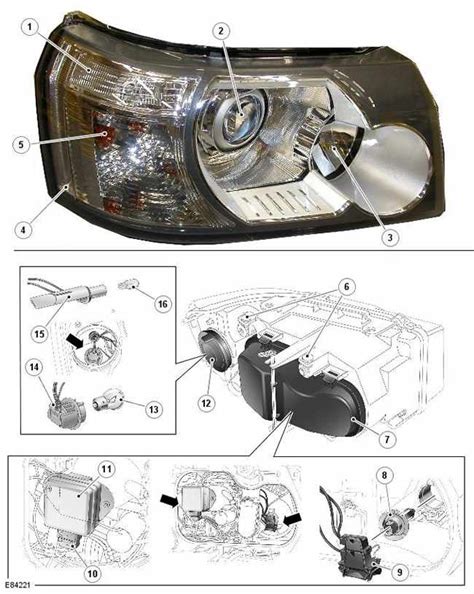 Фара в сборе Land Rover Freelander 2, Наружное освещение